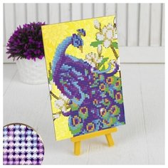 Алмазная мозаика на подставке Школа талантов "Павлин"