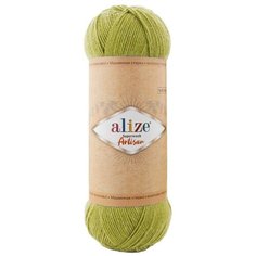 Пряжа Alize Superwash Artisan (Ализе Супервош Артизан) - 2 мотка, Зеленый (11), 75% шерсть супервош, 25% полиамид, 420м/100г
