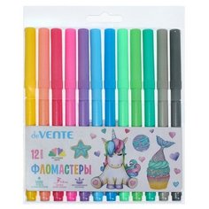 Фломастеры 12цв deVENTE Pastel вент колпач ширина линии 4.6мм, пл бл 5081130./В упаковке шт: 1