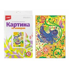 LORI Картина по номерам Птичка Ркн-016 с 5 лет