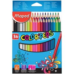 Карандаши цветные ColorPeps 36цв. трехгр. Maped