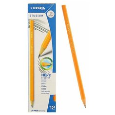 Карандаш чернографитовый Lyra Studium, шестигранный, 6.8 мм HB