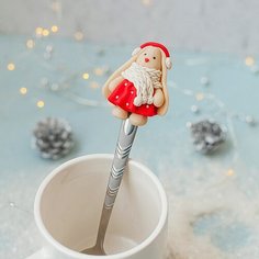 Ложка для декора полимерной глиной «Зайка в шарфике» Школа талантов