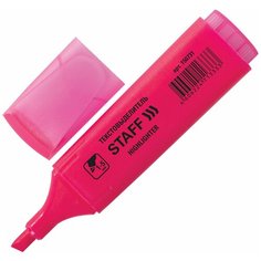 Текстовыделитель STAFF «EVERYDAY HL-728», розовый, линия 1-5 мм, 150731 12 шт.