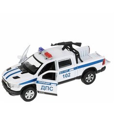 Машина металл DODGE RAM Полиция 13 см белый (RAM1500-13POL-ARMWH) Технопарк