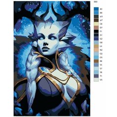 Картина по номерам S93 "Королева Зимы" 60x90 Brushes Paints