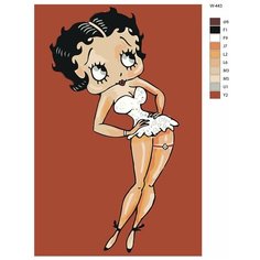 Картина по номерам W-443 "Мультсериал Бетти Буп" 60x90 Brushes Paints