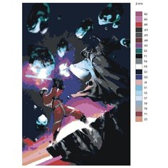 Картина по номерам Z-414 "Звездные воины" 50x70 Brushes Paints