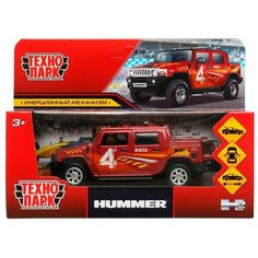 Машина металлическая ТехноПарк HUMMER H2 PICKUP Спорт 12см HUM2PICKUP-12SRT-RD