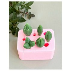 Форма для мыла Бутоны (5 шт на форме) Hobby Page