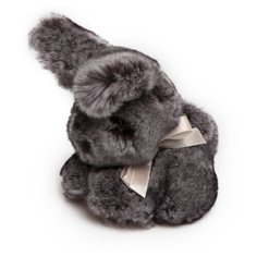 Мягкая игрушка OnlyFur Кролик Тоша белый, 15 см, серый