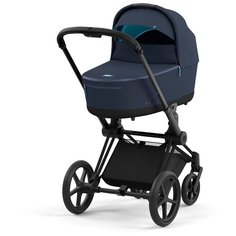 Коляска для новорожденных Cybex Priam IV Nautical Blue на шасси Matt Black