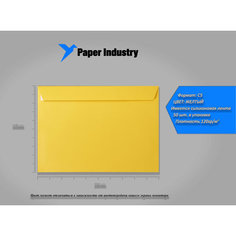 Конверт цветной С5 (162х229) Желтый (50 шт в упаковке) Нет бренда