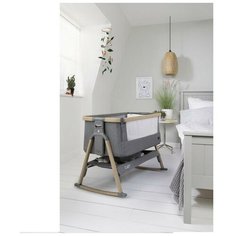 Колыбель Tutti Bambini CoZee + качалка + колеса Oak and Charcoal