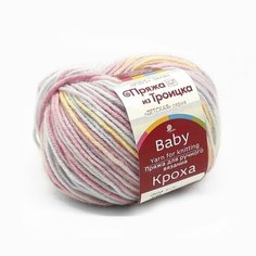 Пряжа Троицкая камвольная фабрика Кроха, шерсть, акрил, 10х50 г, 135 м, цвет 1374 м