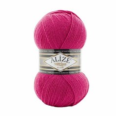 Пряжа для вязания ALIZE Superlana klasik (однотонная), 100г, 280м (75% акрил, 25%шерсть) ТУ (798 бугенвиллия), 5 мотков