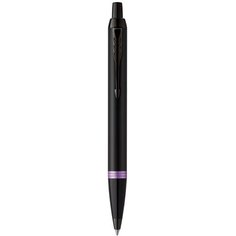 Ручка шариковая Parker IM Vibrant Rings K315 (CW2172951) Amethyst Purple PVD M синие чернила подарочная коробка