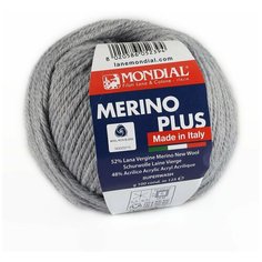 Пряжа Merino Plus Mondial - 1 моток (125 м, 100 гр), цвет 701