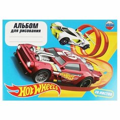 Альбом для рисования Хот Вилс 20л, диз3 УМка ALB20-65764-HW
