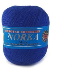 Пряжа NORKA col.225, ультрамарин (48% пух норки, 52% козий пух, 350 м./50 гр.) Color City