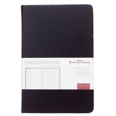 Ежедневник недатированный А6, 136 листов megapolis, твёрдая обложка, искусственная кожа, чёрный Bruno Visconti