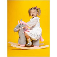 Качалка детская со спинкой для малышей Нижегородская игрушка