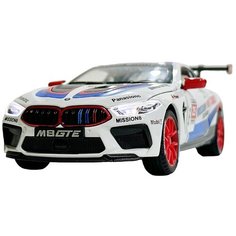 Металлическая машинка модель BMW M6 1:24 21 см / Металлическая коллекционная игрушка БМВ М6 с инерционным механизмом 18930 Haowan