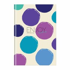 Ежедневник недатированный А5, 136л, 7БЦ BG "Enjoy today", матовая ламинация, выборочный лак 342191 BG®