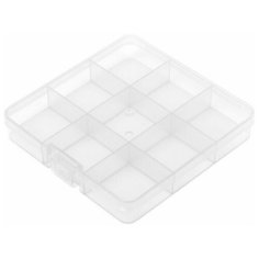 Коробка для швейныx принадлежностей Gamma, цвет: прозрачный 2,3x13,5x13,7 см