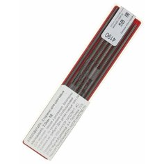 Грифели для цанговых карандашей 2.0 мм, KOH-I-NOOR мягкость-5В, 12 штук, в пенале