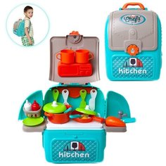 Ранец-трансформер Кухня юного шеф-повара, зеленая Junfa Toys