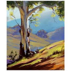 Картина по номерам Одинокое дерево 40х50 см 000 Art Hobby Home