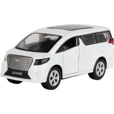 Машинка "TOYOTA ALPHARD" масштабная модель 12 см, белая Autogrand