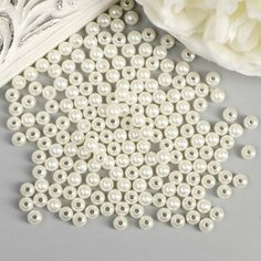 Набор декоративных бусин для творчества "Жемчуг" d 0,6 см 20 гр Нет бренда