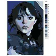 Картина по номерам S228 "Уэнсдэй (Wednesday) сериал", 70x110 см Brushes Paints