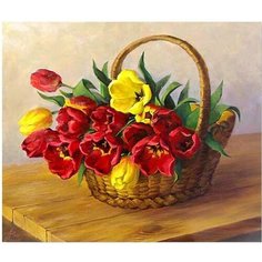 Картина по номерам Яркие тюльпаны 40х50 см Hobby Home