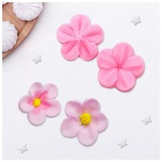 Молд «Цветок», 2 части, 4×2,9 см, цвет микс Noname