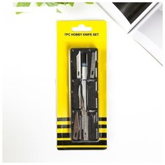 Инструмент для творчества нож + 6 лезвий металл 1х21,5х7 см (1 шт.) Pro Market