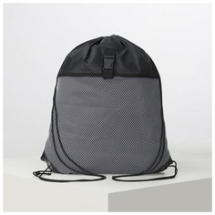 Мешок для обуви на шнурке, цвет чёрный Без бренда