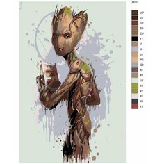 Картина по номерам Z-611 "Грут" 50х70 Brushes Paints