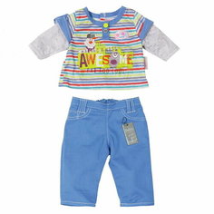 Zapf Creation Набор одежды для куклы Baby Born 43 см: Лонгслив и брюки, 2 предмета 822197