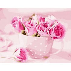 Картина по номерам Бутоны роз 40х50 см Hobby Home