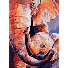 Картина по номерам Счастье слонёнка 40х50 см Hobby Home