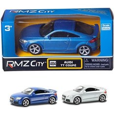 Машинка металлическая Uni-Fortune RMZ City 1:43 Audi TT Coupe, без механизмов, 2 цвета (синий белый) 444004BLU