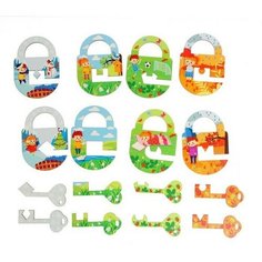 WoodLand Toys Обучающая игра «Замочки и ключики»