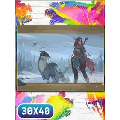 Картина по номерам на холсте игры world of warcraft dragonflight - 12101 30х40