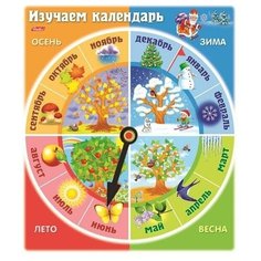 Игра обучающая Hatber "Изучаем календарь", А5 (Ио5_15489, U219270), 15шт.