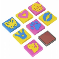 Набор штампиков для творчества Каляка-Маляка Мечты принцессы, из ЭВА, 7шт. с чернилами