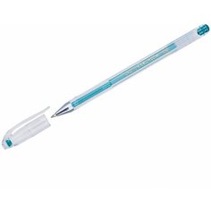 Ручка гелевая Crown Hi-Jell Metallic (0.5мм, зеленый металлик) 12шт. (HJR-500GSM)