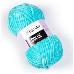 Пряжа YarnArt Dolce Ярнарт Дольче, 746 бирюза, 100% микрополиэстер, 100г, 120м, 1 моток
